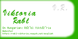 viktoria rabl business card